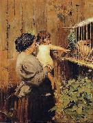 Oscar Pereira da Silva Grandma's offspring oil